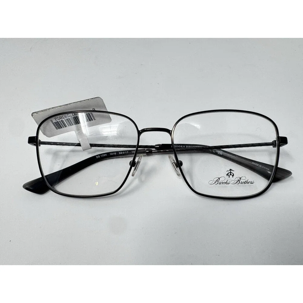 Brooks Brothers BB1094 Black Gunmetal Eyeglass Frames New Old Stock 55-17-145